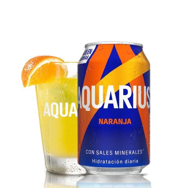 Aquarius Naranja Lata 330Ml.